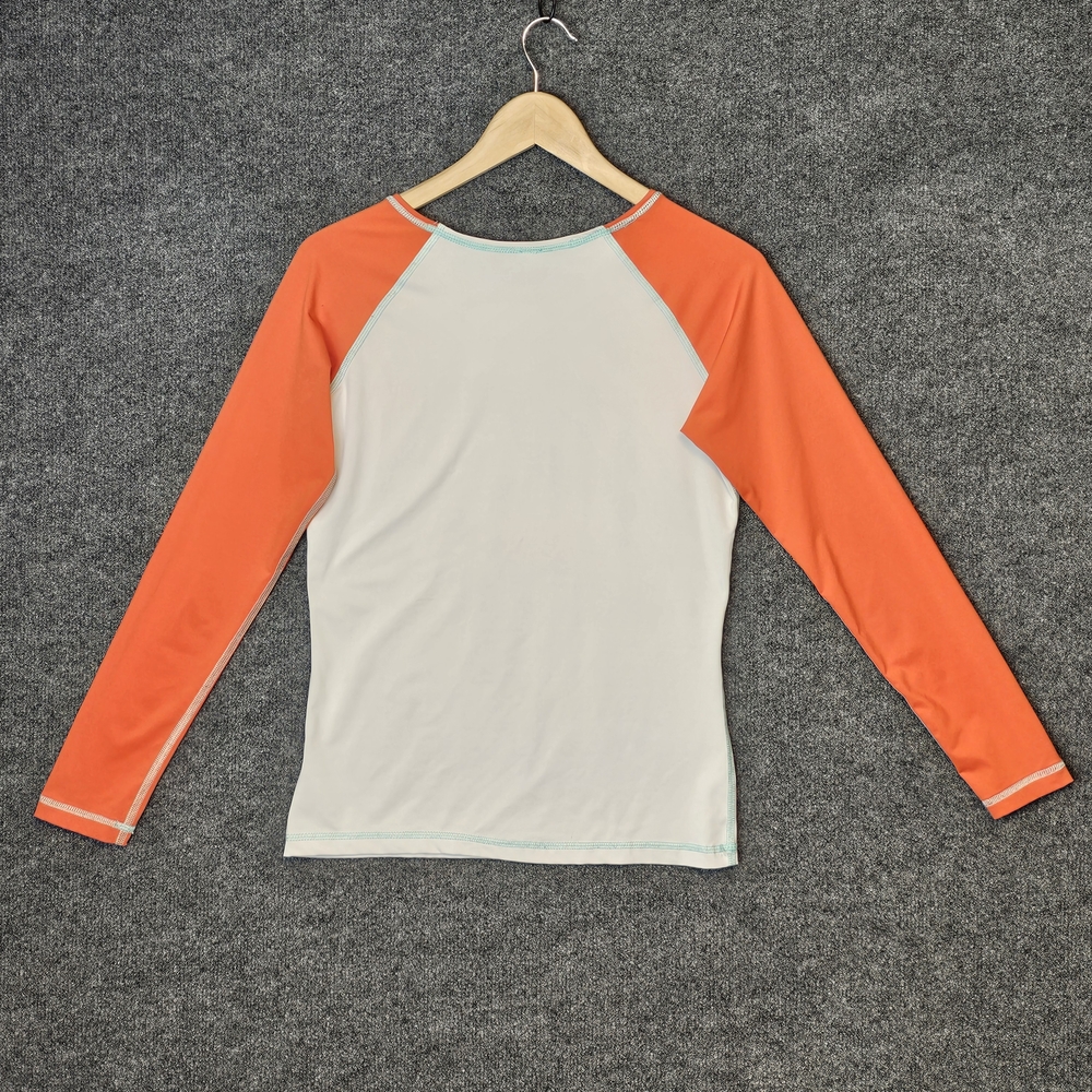 Iconic Style: Volcom Contrast Sleeve Rashguard for Water Sports - Picture 2 of 7